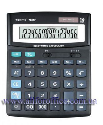 купить Калькулятор большой 16 разрядов Optima бухгалтерский