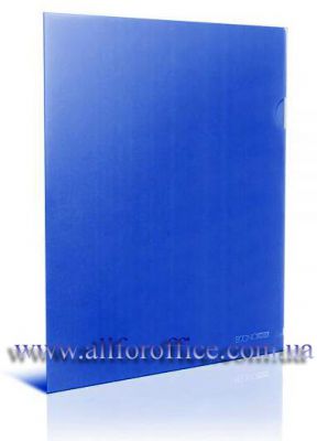 Папка-уголок плотная А4 пластиковая синяя купить, купить папку уголок А4 с доставкой