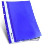 Папка скоросшиватель с перфорацией А5 глянцевая синяя