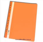 Папка скоросшиватель с перфорацией А4 глянцевая оранжевая