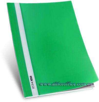 Папка скоросшиватель А4 матовая зеленая