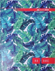 Книга канцелярская А4 "Floristica" 144 листов в клетку, твердая ламинированная обложка