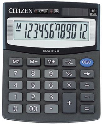 Калькулятор Citizen SDC-812B купить Киев, купить калькулятор Citizen SDC-812B Киев, калькулятор Citizen SDC-812B цена Киев, купить маленький калькулятор Citizen SDC-812B Киев
